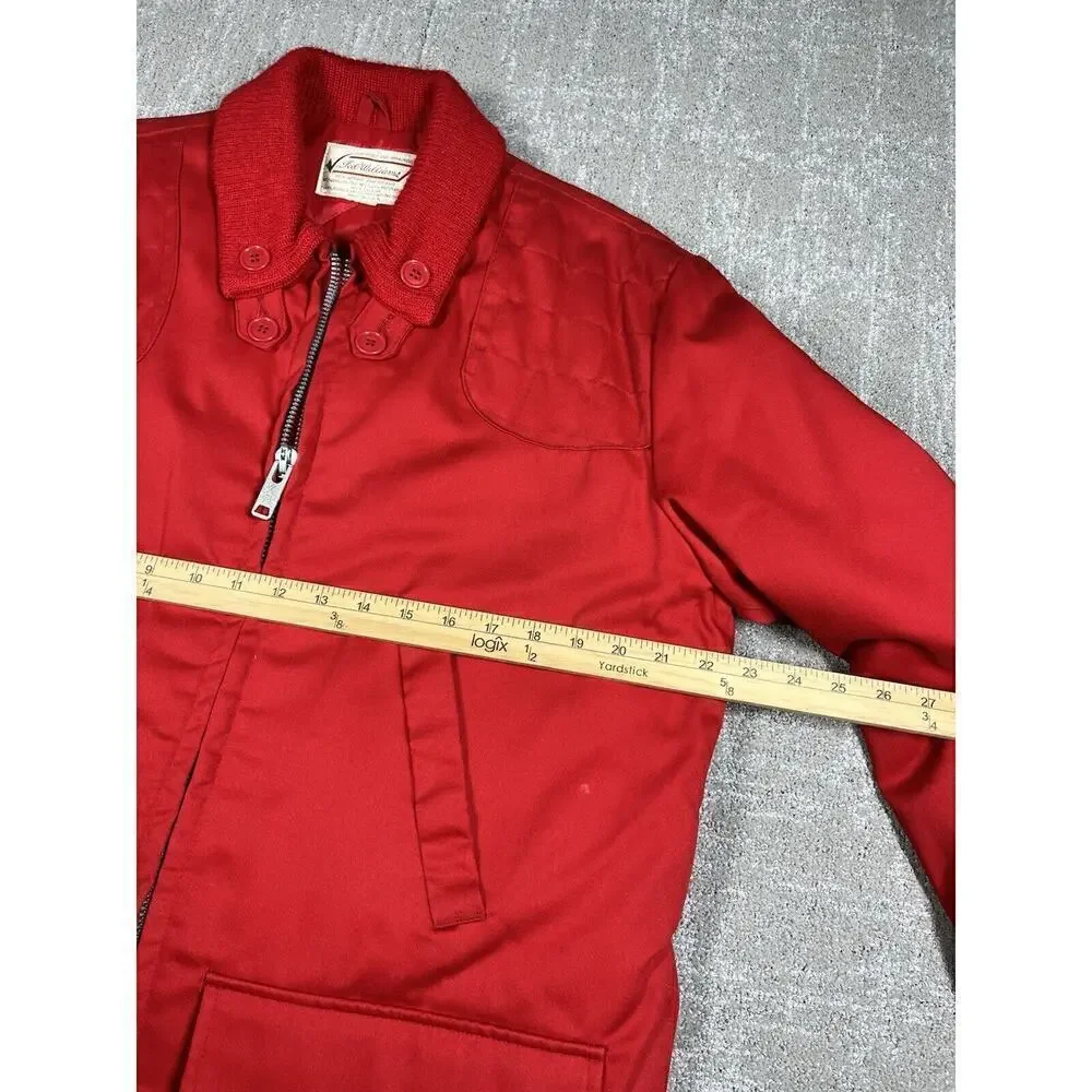 Vintage 1960s Ted Williams Sears Roebuck Red Hunting Jacket Insulated Large
